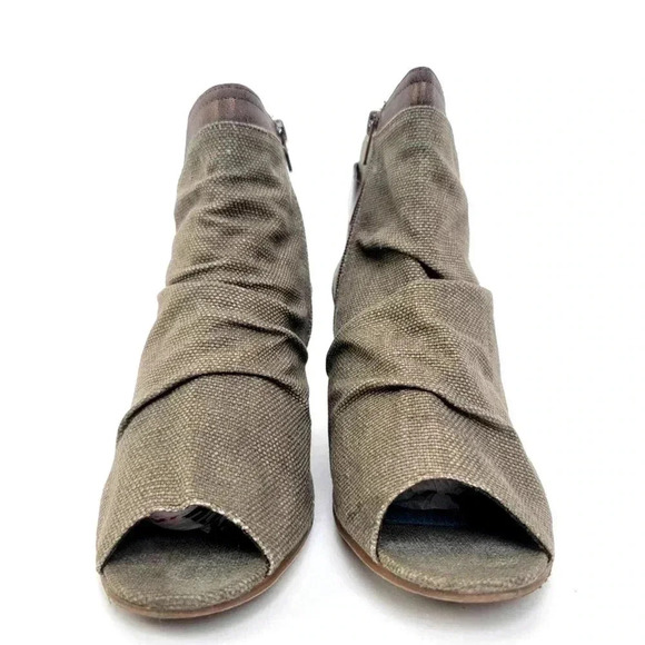 Blowfish Malibu Hemp Canvas Open Toe Wedges - 10 - Picture 3 of 9